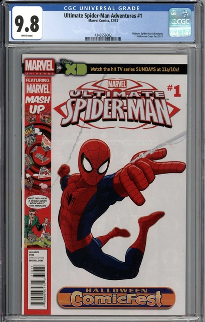 Ultimate Spider-Man Adventures #1 CGC 9.8 NM/MT Halloween Comic Fest 2013 WHITE