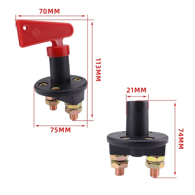 Interrupteur De Coupure Batterie Sans Fil 12V 240A - Télécommandé Anti-Vol Pour Voiture, Camping-Car, Bateau