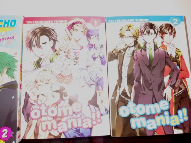 Otome Mania!! Vol 1 & 2 complete Tsukigase Yurino English Manga 2017 1st  print