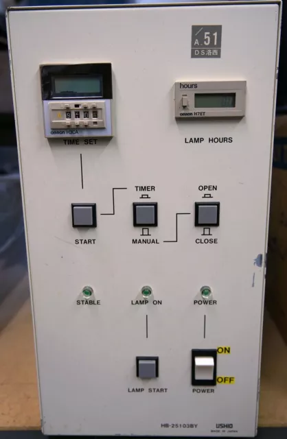 Ushio Lamp Controller, P/N:HB-25103BY-1, s/n:91Z019Y,  used