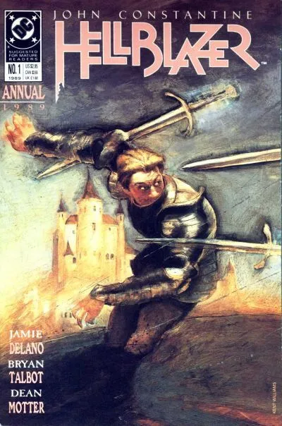 HELLBLAZER ANNUAL #1 F, Giant, John Constantine, DC Comics 1989 Stock Image