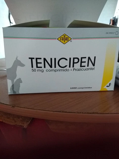 Antiparasitario TENICIPEN 20 comprimidos 45€ CORREO CERTIFICADO caduc 2 anos