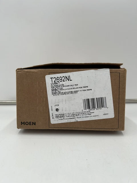 Moen T2692 Voss Single Handle Posi-Temp Pressure Balanced Shower - Nickel