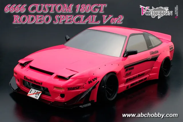 ABC-Hobby 66166 1/10 Custom 180SX 6666 Rodeo Special Ver.2 (Rocket Bunny)