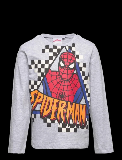 Maglia bambino MARVEL SPIDERMAN t- shirt maglietta manica lunga tg. 3 anni