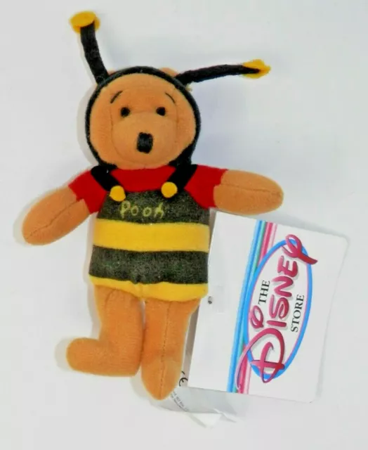 Tokyo Japan Disney Store BUMBLE BEE COSTUME POOH Mini Plush MAGNET 4" Winnie the