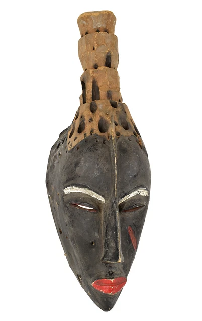 Guro Mask Wood Old Cote d'Ivoire African Art