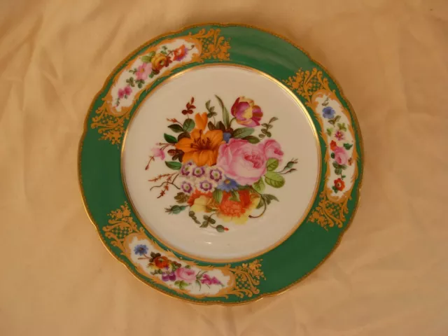 JULIENNE,ANTIQUE FRENCH PARIS HAND PAINTED PORCELAIN PLATE,EARLY 19th CENTURY.