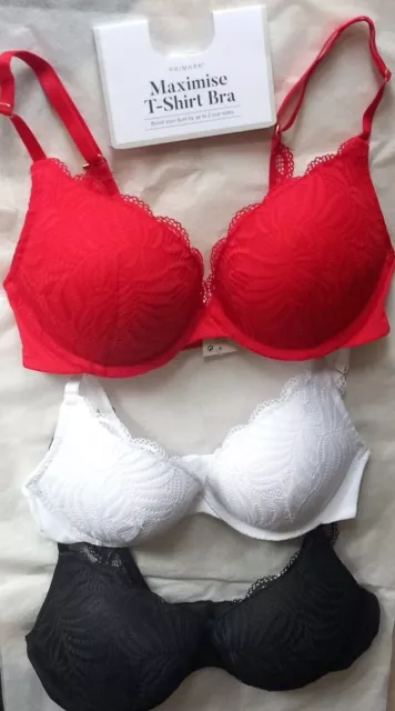 2 Sizes Bigger Maximise Triple Thick Boob Job Superboost Bombshell Bra Primark