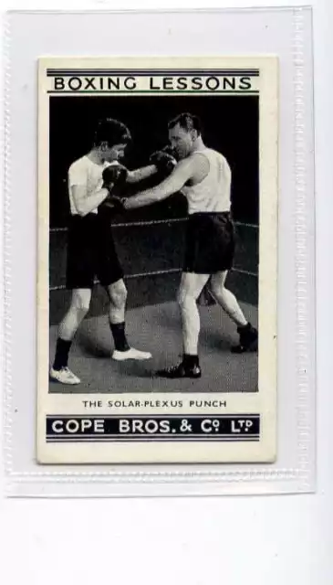 (Jj5233) COPE,BOXING LESSONS,THE SOLAR-PLEXUS PUNCH,1935,#20