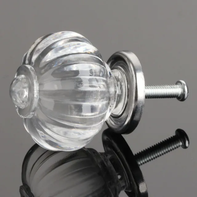 Simple Design Clear Crystal Handle Glass Door Pull Drawer Knob Cabinet Furniture