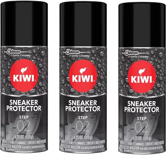 Lot de 3 sprays Kiwi sneaker protector basquettes