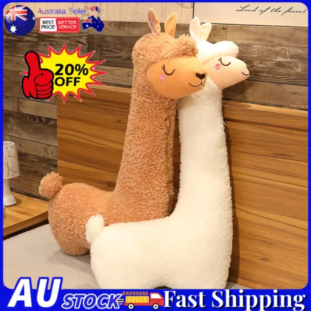 Plush Llama Alpaca Long Body Pillow Fluffy Alpaca Stuffed Animal Birthday Gifts