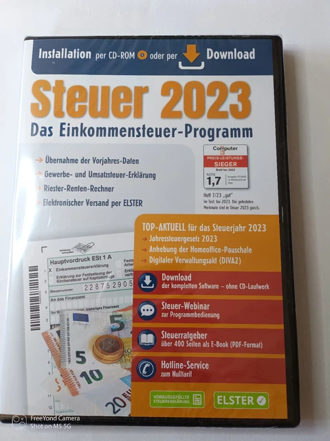 ALDI STEUER 2023 EinkommensteuerProgramm CD *Neu Originalverpackt