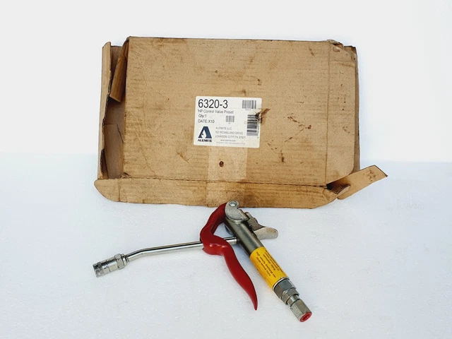 ALEMITE 6320-3 HP Graisse Valve à Contrôle/Pistolet, 7500 Psi, 517 Barre # Neuf
