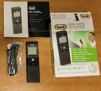 Audiola AUDIOLA 454037 VR-037 REGISTRATORE VOCALE DICITALE MEMORIA FLASH INTEGRATA 4GB 