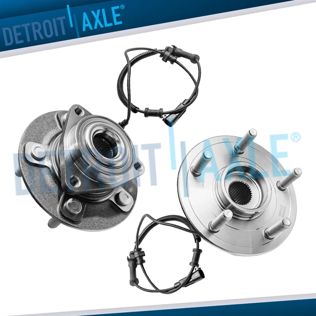 (2) FRONT WHEEL Bearing and Hub Assembly for 2012 2015 2016 2017 2018