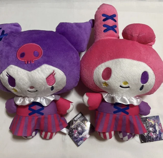 SANRIO KUROMI MY Melody Plush Doll Set Of 2 Night Circus Ver. Furyu