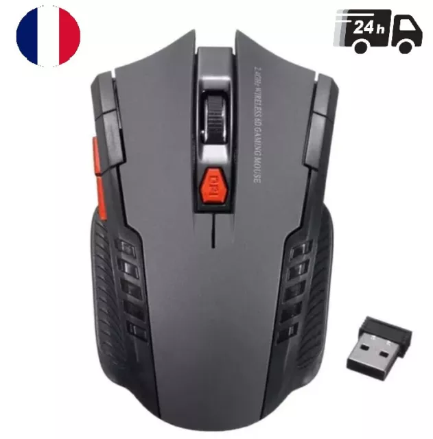 Souris sans fil LED Optique USB 2.4G Silencieuse Bluetooth PC Laptop