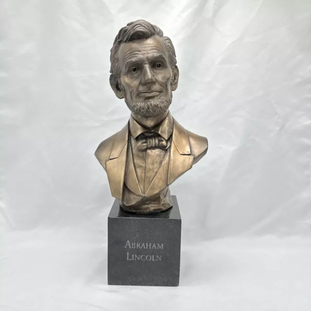 Abraham Lincoln Pardell Design Bust Bronze Color Sculpture 14” Limited To 200