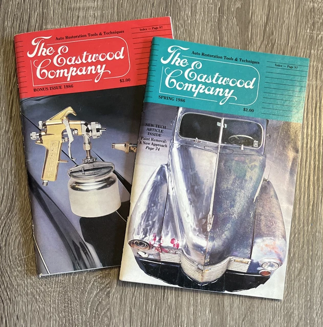 VINTAGE 1986 THE Eastwood Company Catalogs (2) Auto Restoration Tools