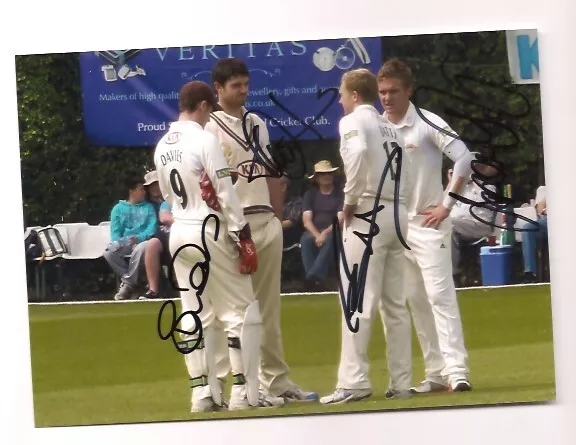 signed x 4 SURREY  CRICKETERS..Roy,Maynard,Batty & Davies.