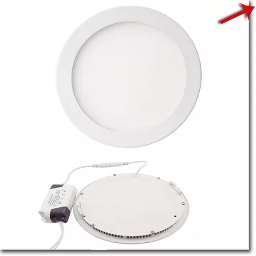 faretto a led da incasso 12 watt rotondo luce bianca 6500k pannello led slim