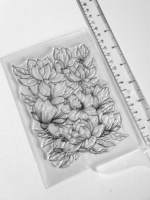 Klar Silikon Stempel Handwerk Blumen Sammelalbum Karte Handwerk Verzierungen