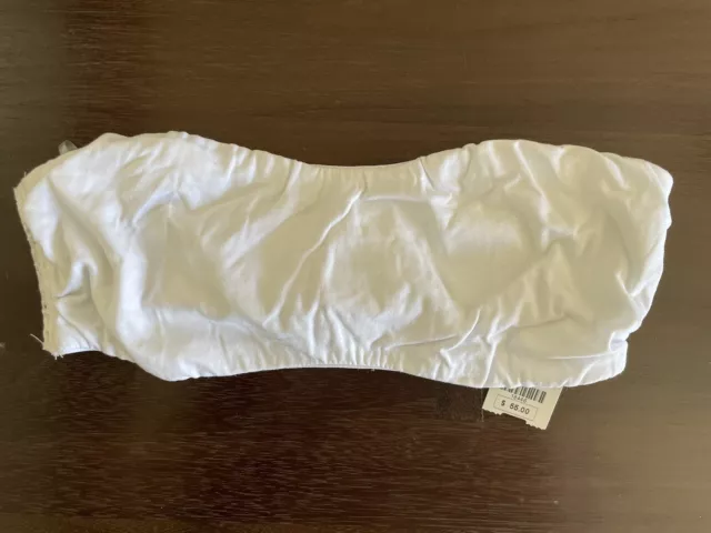 Cosabella Dolce Bandeau Stretch Bra White Size M BNWT 2