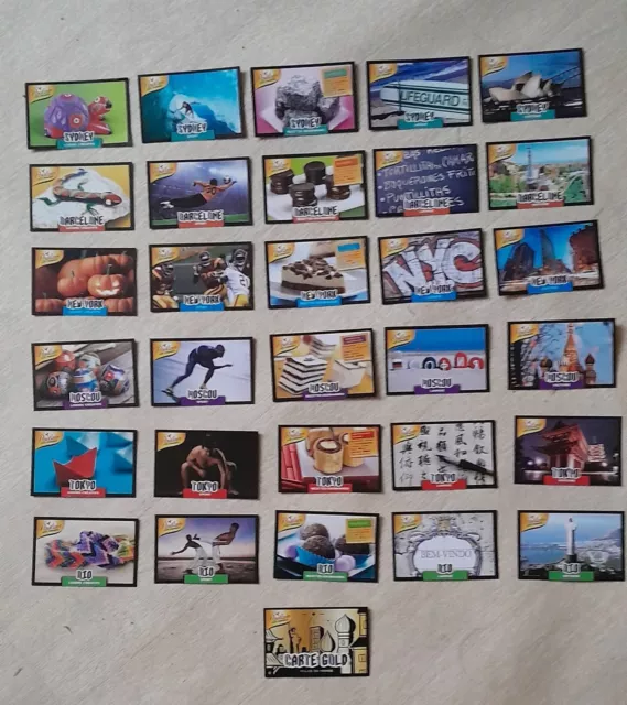 Collection Complete Des 31 Images  Chocolat Poulain  "Villes Du Monde"  De 2013