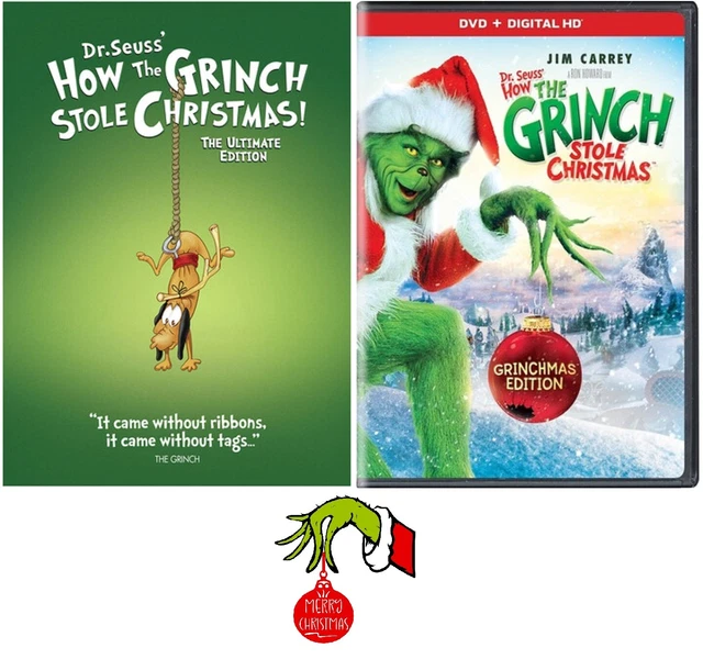 DR SEUSS HOW The Grinch Stole Christmas DVD Double Feature Original and