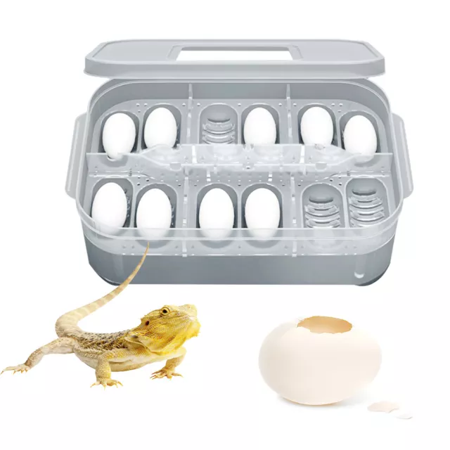 12 Grids Professional Reptile Incubators Reptile Egg Breeding Hatchery Box