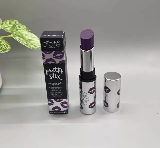 CIATE Pretty Stix Murumuru Butter Lipstick - HEART BREAKER (Purple) 0.09 oz NIB