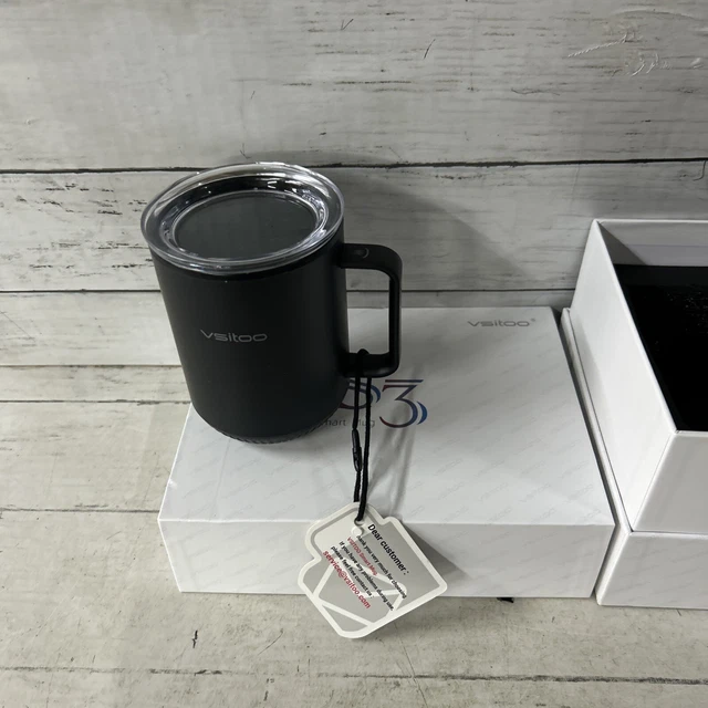 VSITOO S3 Temperature Control Smart Mug, Self Heating Black RL8