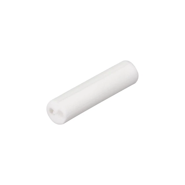 200pz 1mm Dia Tubo Ceramica Cavo Elettronico Isolato Fascio Calore Foro Doppio