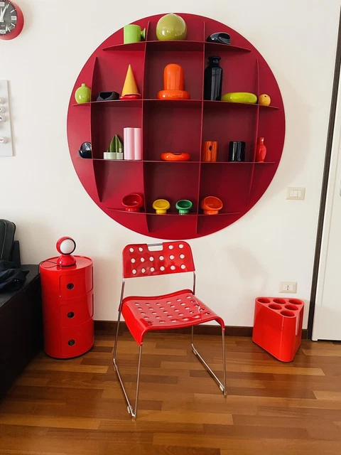 🔵 Iconica sedia Omstack design Rodney Kinsman per Bieffeplast anni 70 vintage