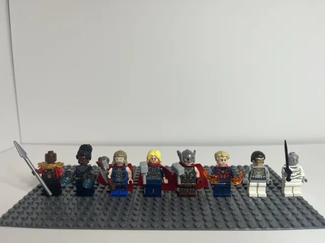Lego Marvel Superheroes Avengers lot of 8 Minifigures. Thor, Lady Thor And More