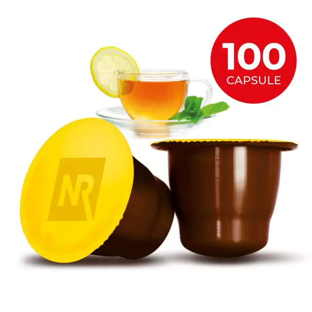 100 NESPRESSO The Tè al Limone Capsule Cialde 100% Compatibili Bevanda caffé