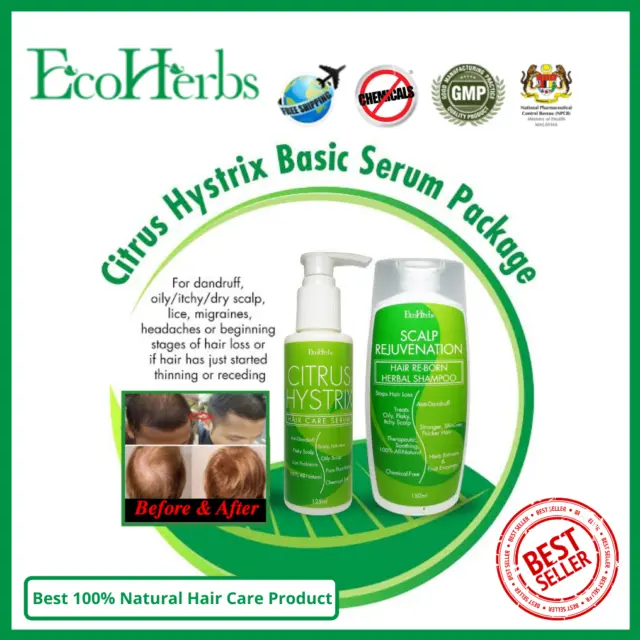 Citrus Hystrix Package Value Set Dandruff, Itchy,Dry,Flaky Scalp (FREE SHIP)
