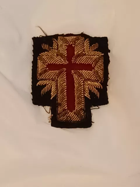 knights templar arm patch 1900 tunic coat past commander