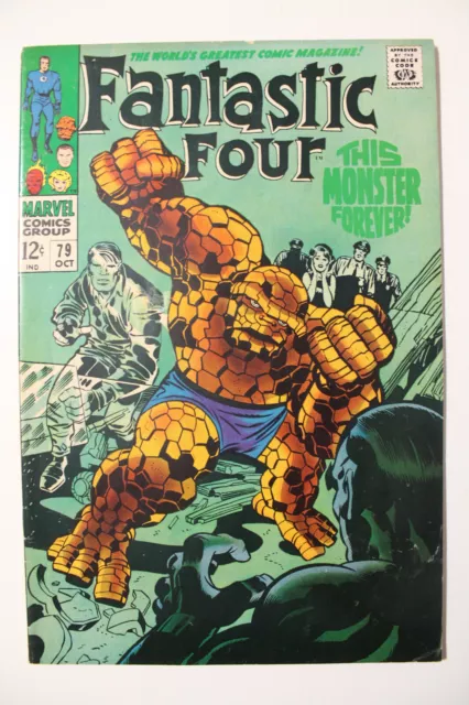 Fantastic Four vol. 1 #79 Fine- Android Man This Monster Forever  1968, Marvel
