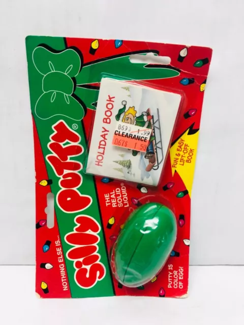 Binney & Smith Vintage Silly Putty Vintage w/ Christmas Holiday Book NOS 1992