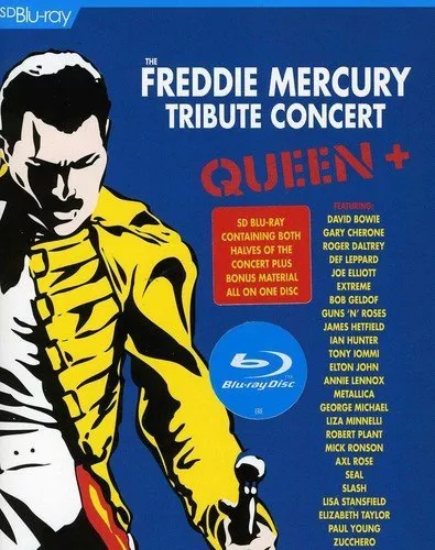 Queen + The Freddie Mercury Tribute Concert Blu ray RB New Sealed