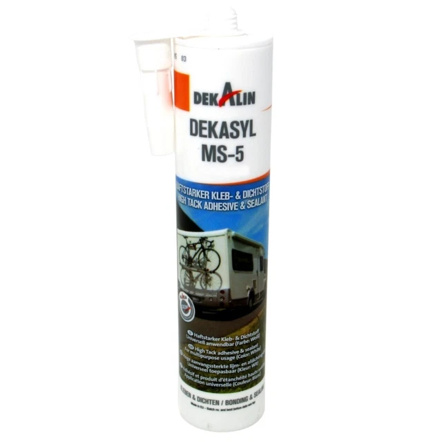 DEKALIN Dekasyl Ms 5 Sylil Modificado Polímero Potencia Pegamento 290ML (Blanco)