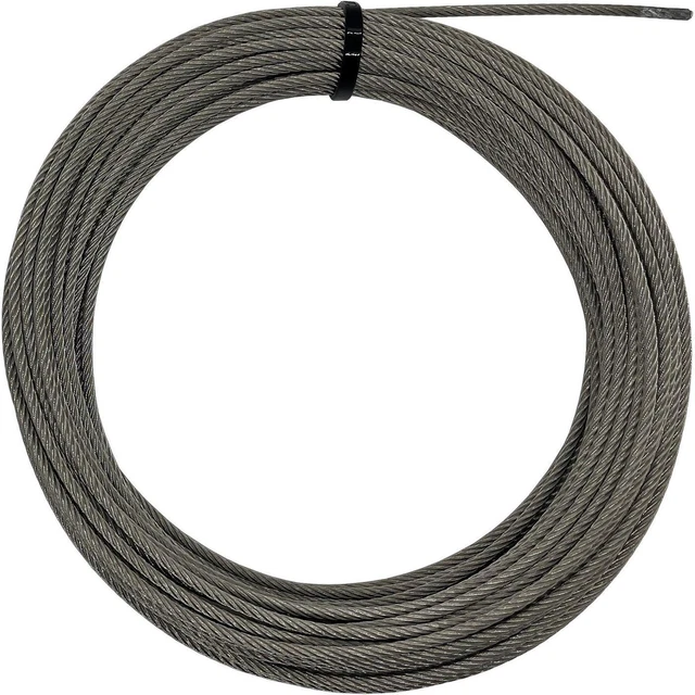 25 M Câble Acier Inox 304 Ø1 Mm 7x7 + 25 Manchons Aluminium – Câble Plante Grimpante, Jardin, DIY Extérieur