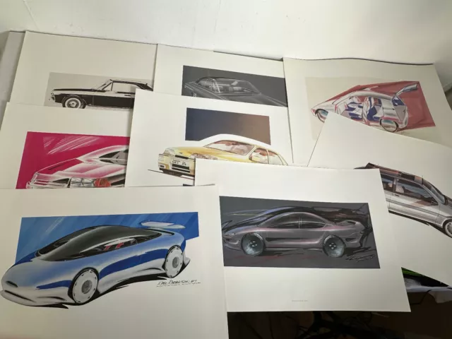 8 Stück Ford Poster Designstudien  Maße A2  59,5*42cm