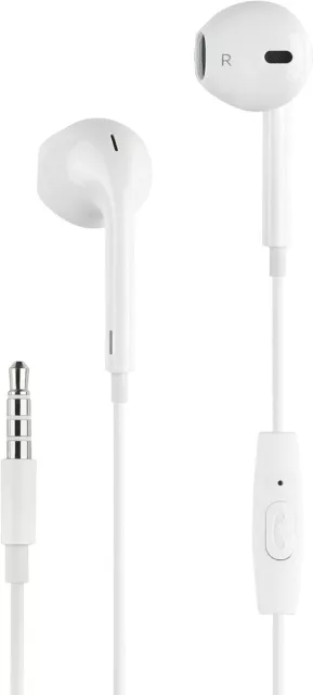 Coppia Auricolari Cuffie Con Filo Stereo Cavo Jack 3.5 Per Samsung Huawei Xiaomi