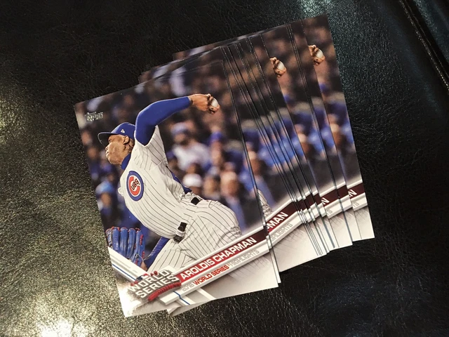 2017 Topps #39 Aroldis Chapman 18 count lot World Series Highlights Chicago Cubs