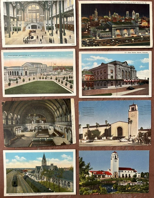 Eight Union Station Post Cards
