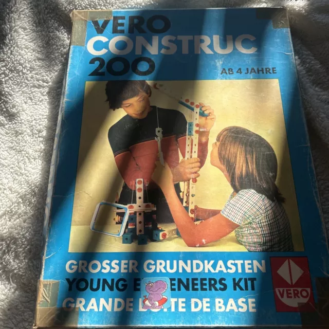 VERO CONSTRUC 200 "Grosser Grundkasten" Baukasten Ersatzteile Ergänzung  DDR VEB